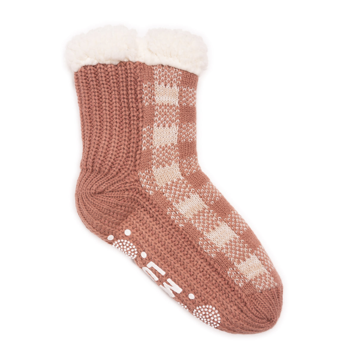 Slipper Socks Mukluks Slippers Walmart Women's Pieced Cabin Sock