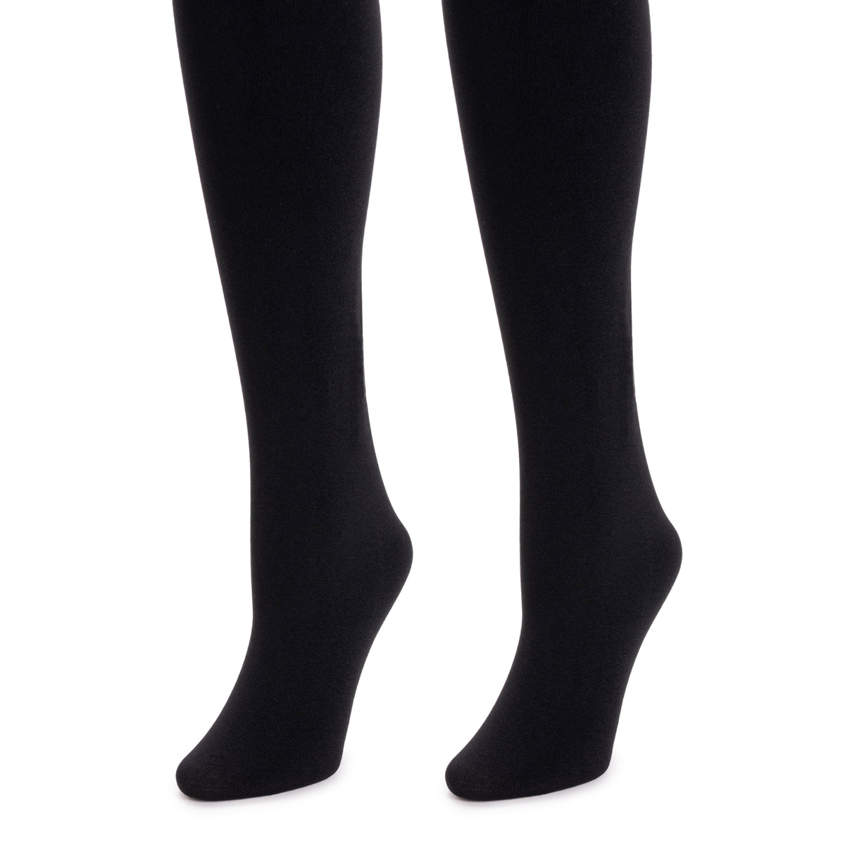 MUK LUKS Womens Fleece Lined Leggings, Black Rib, Large/X Large 