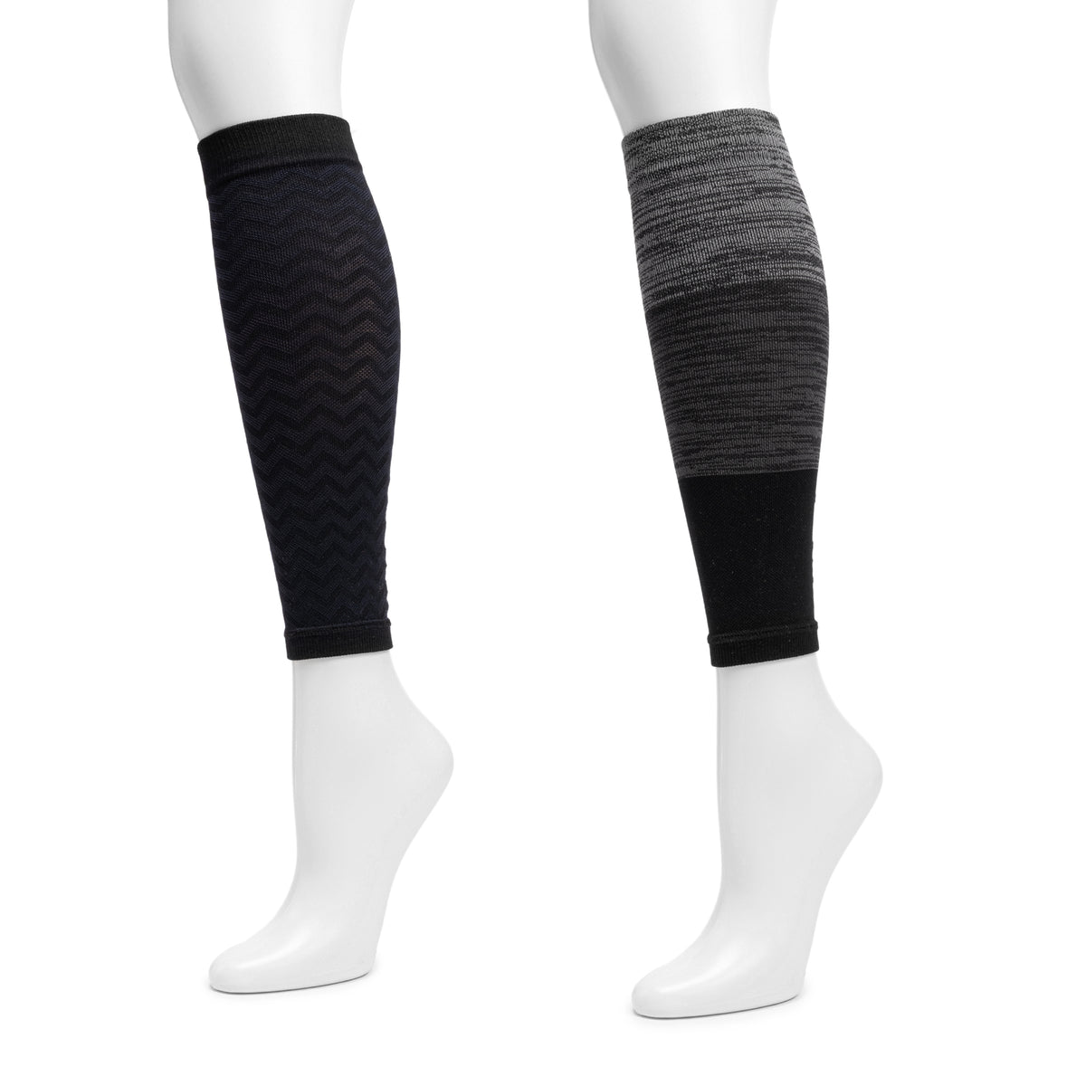 HOMSFOU 2 Pairs Beige Compression Leg Sleeves for Tattoo Cover, Women Nylon