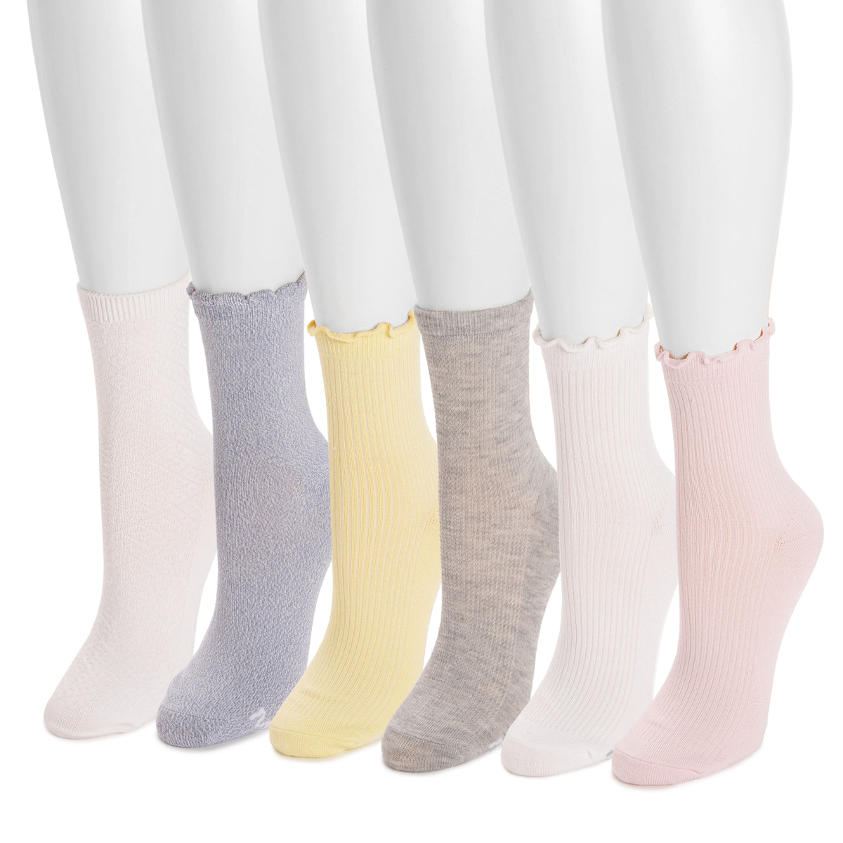 Women's 6 Pack Whisper Soft Crew Socks – MUK LUKS