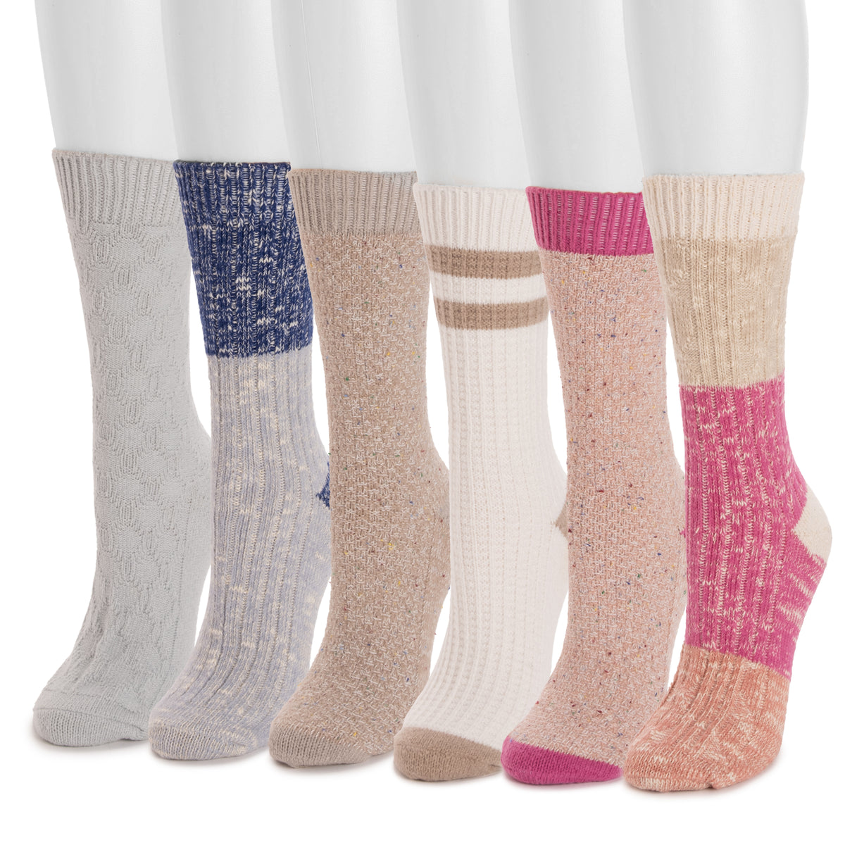 激レア　新品未開封　KING GNU LINE SOCKS フリーサイズ Women's 6 Pair Pack Microfiber Boot Socks – MUK LUKS
