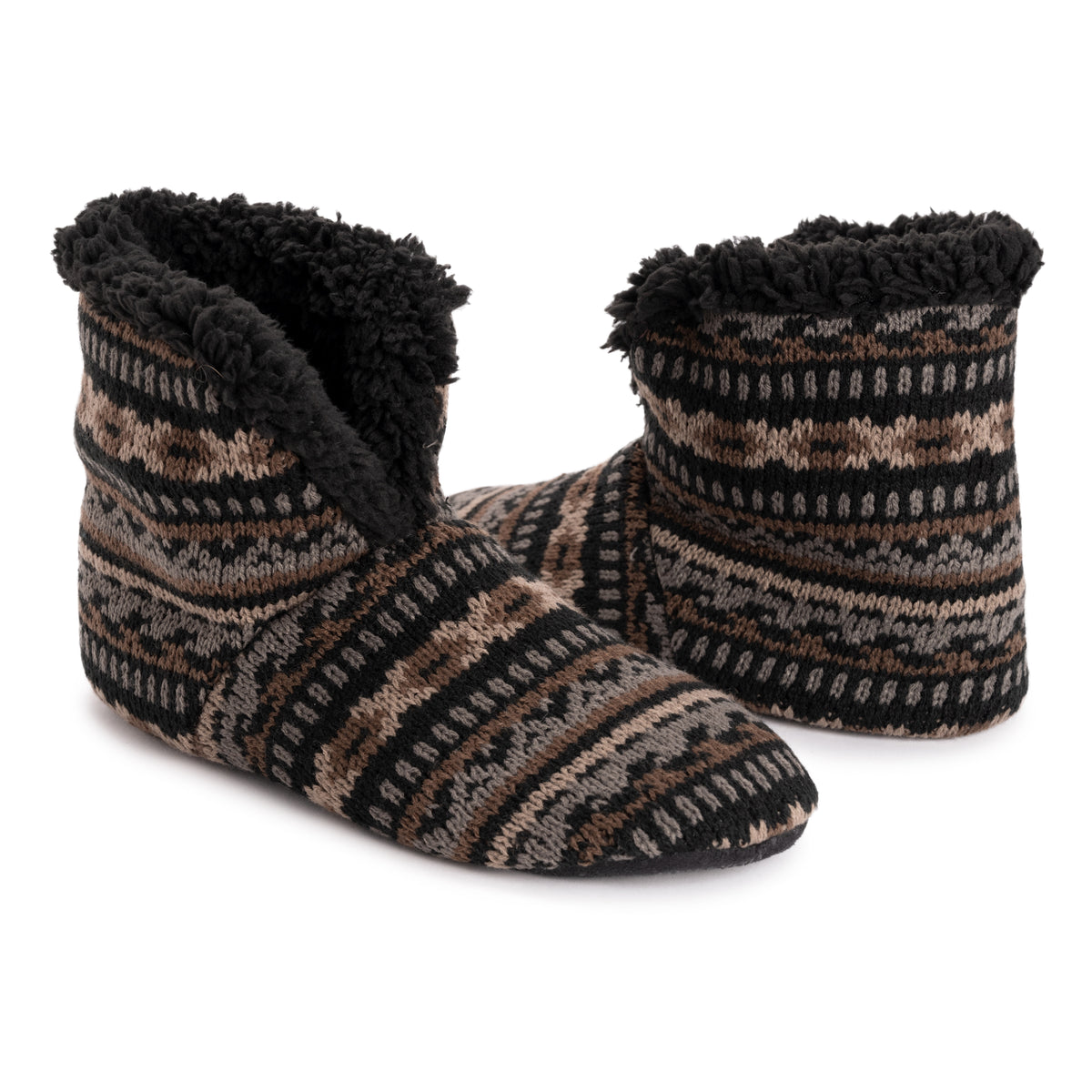 mens bootie slippers with rubber soles