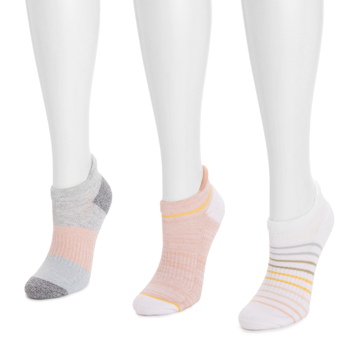 Women's 3 Pack Cotton Compression Ankle Socks