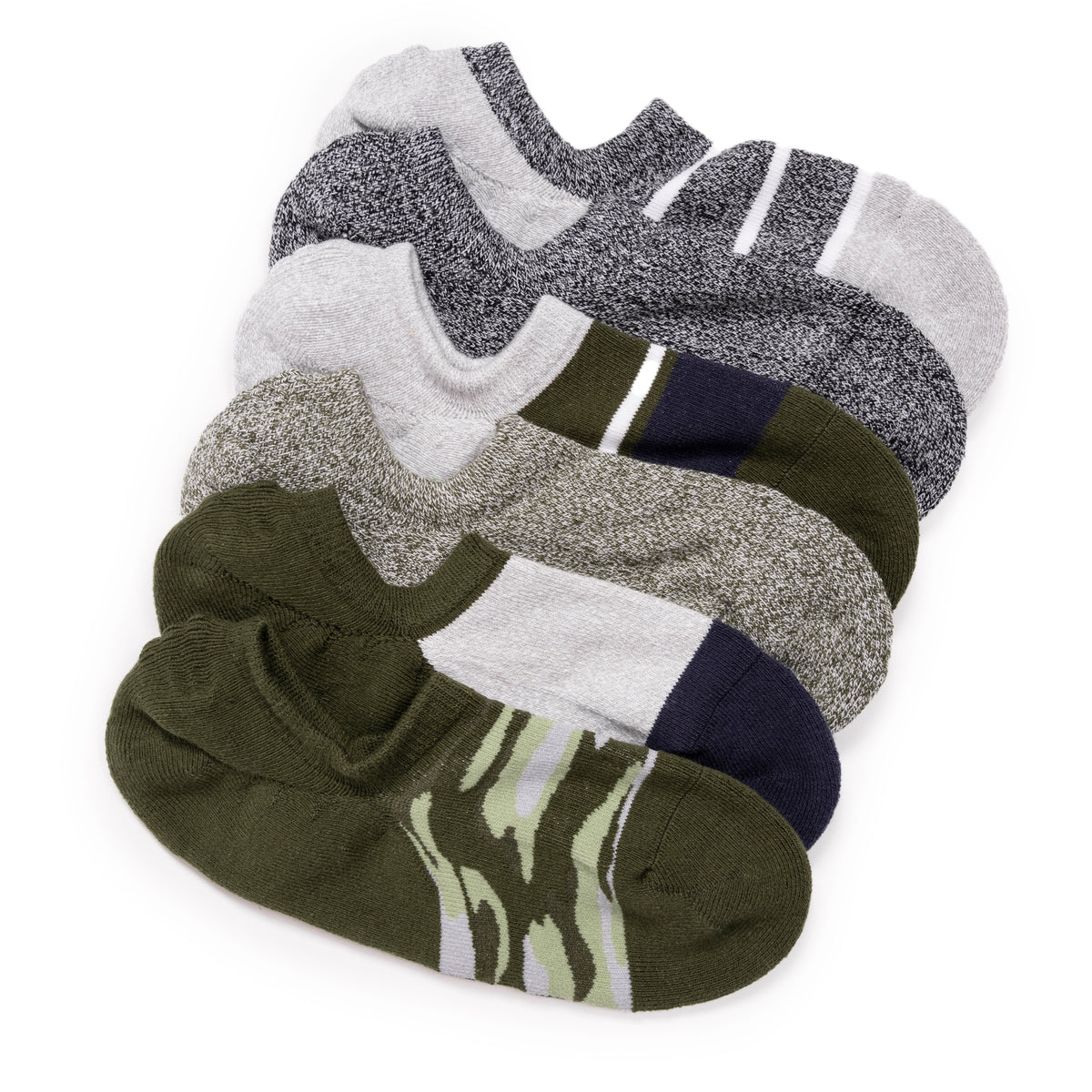 Men's 6 pack No Show Sport Socks MUK LUKS