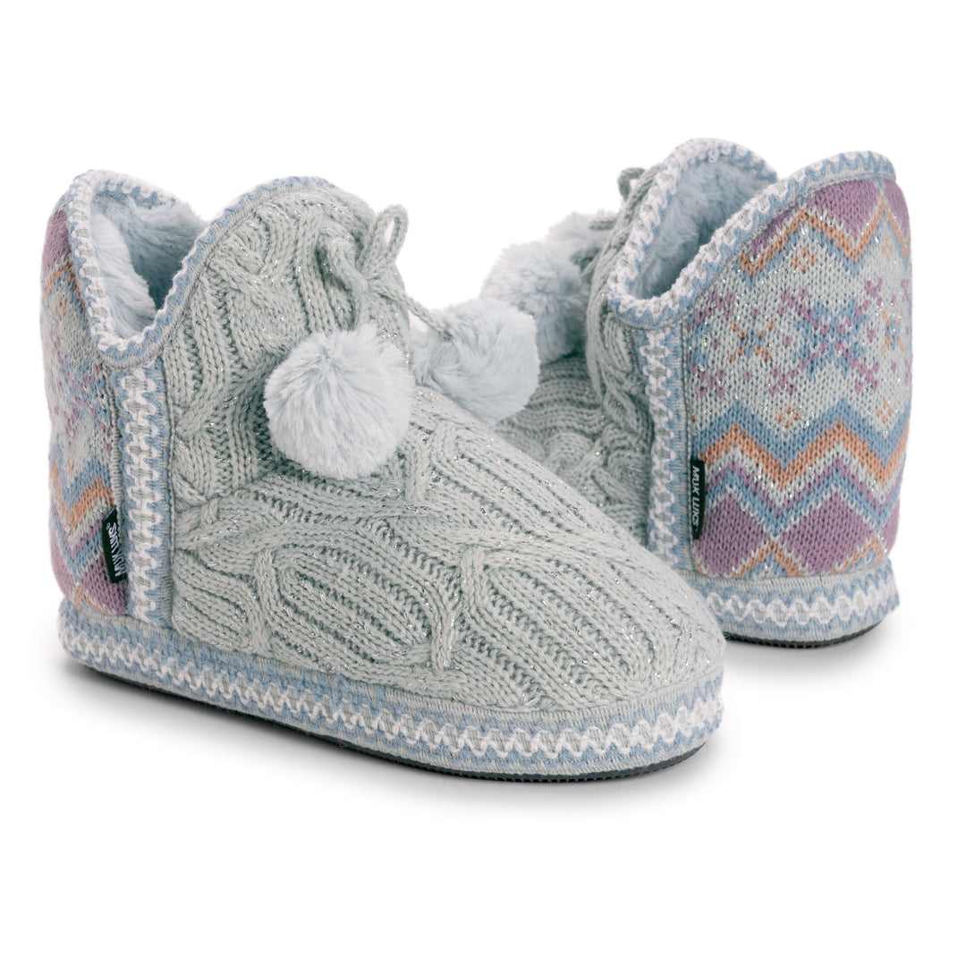 Muk luks amira knit bootie slippers 2025