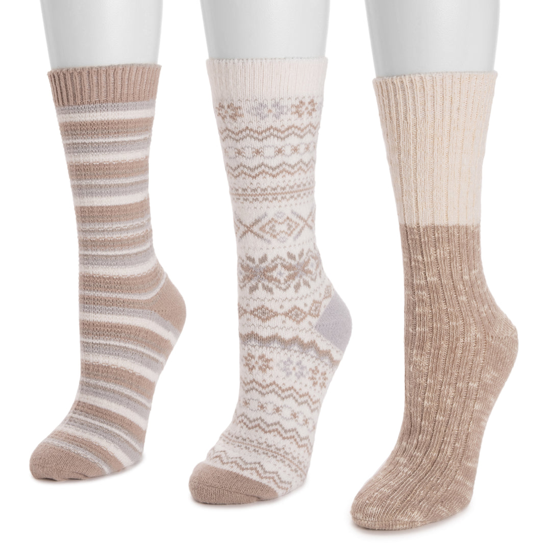 thumbnail image 2 of Muk Luks Women's 3 Pack Boot Socks 2 of 14