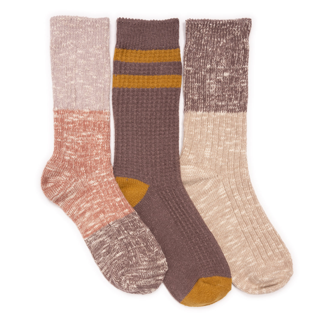 thumbnail image 2 of Muk Luks Women's 3 Pack Boot Socks 2 of 14