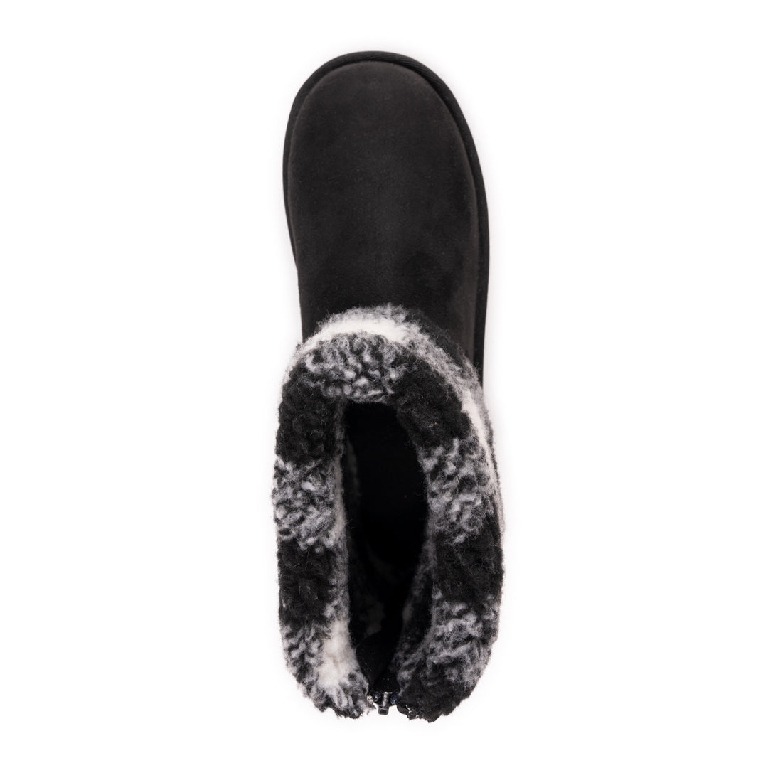 MUK LUKS Women's Clover Boot - Faux Shearling Lined Fashion Boot With Rear Zip
