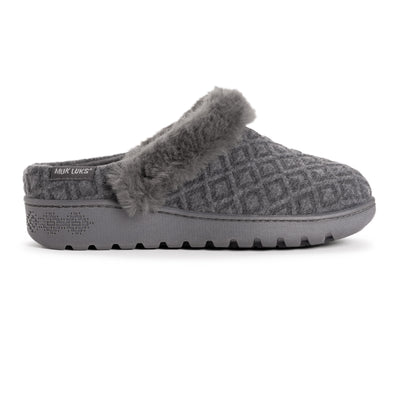 MUK LUKS Women's Cheyenne Lug Bootie Slipper - Camel Color, Faux Fur Lined, Indoor/Outdoor Sole