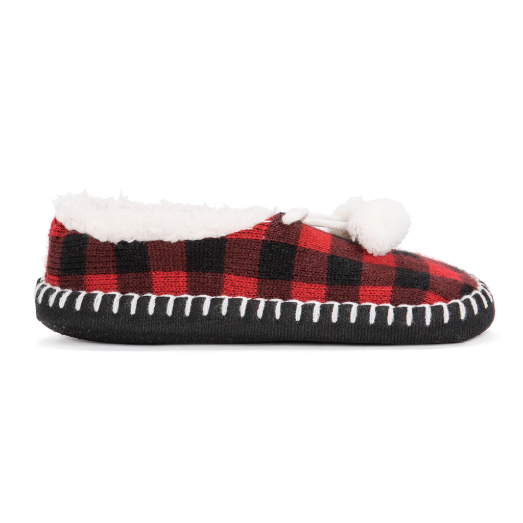 Women's Ballerina Slippers Red/Black – MUK LUKS