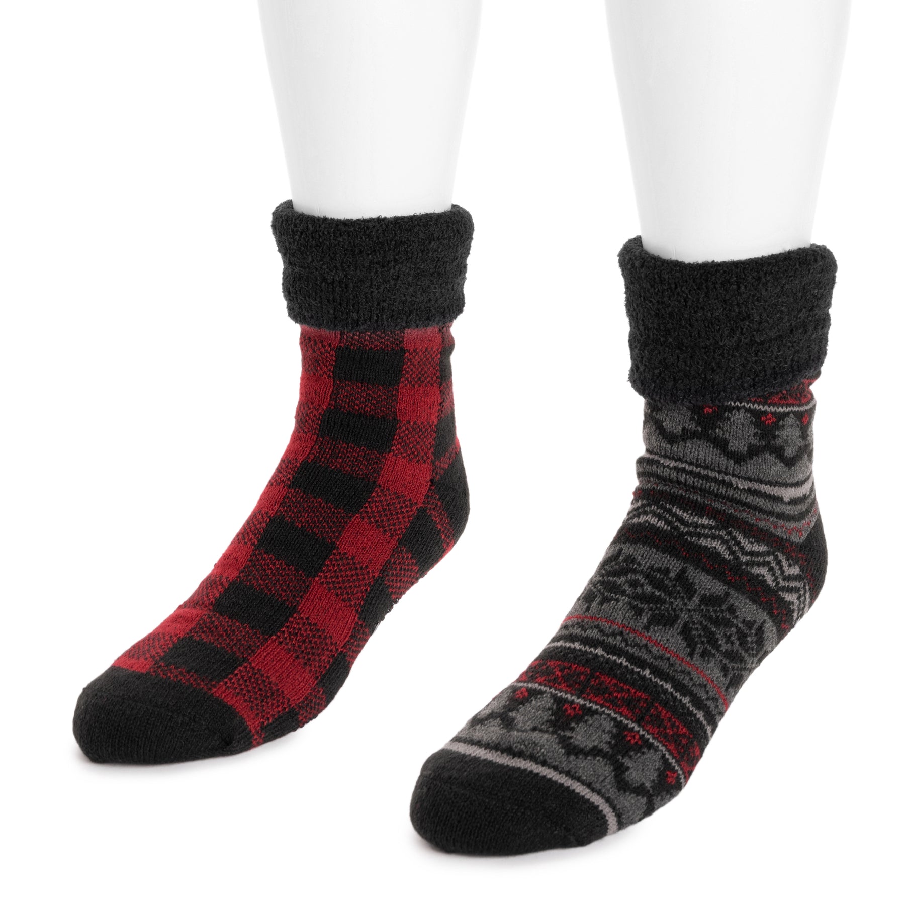 Men's 2 Pair Pack Fleece Layered Socks – MUK LUKS