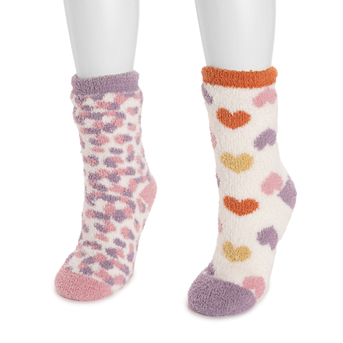 Women's 2 Pair Pack Cozy Sherpa Lined Cabin Sock Ebony/Ivory – MUK LUKS