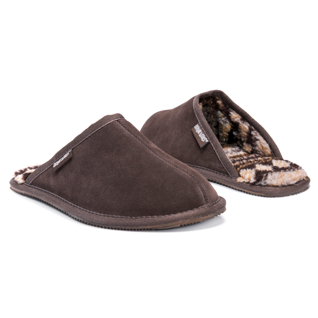 Men's Dave Printed Berber Suede Scuff – MUK LUKS