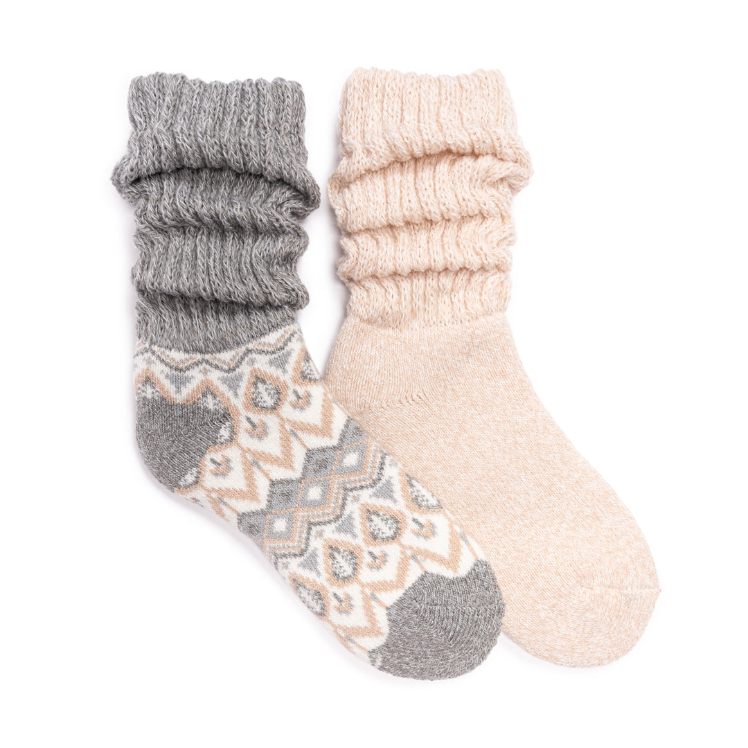 Women's 2 Pair Pack Slouch Heat Retainer Socks – MUK LUKS