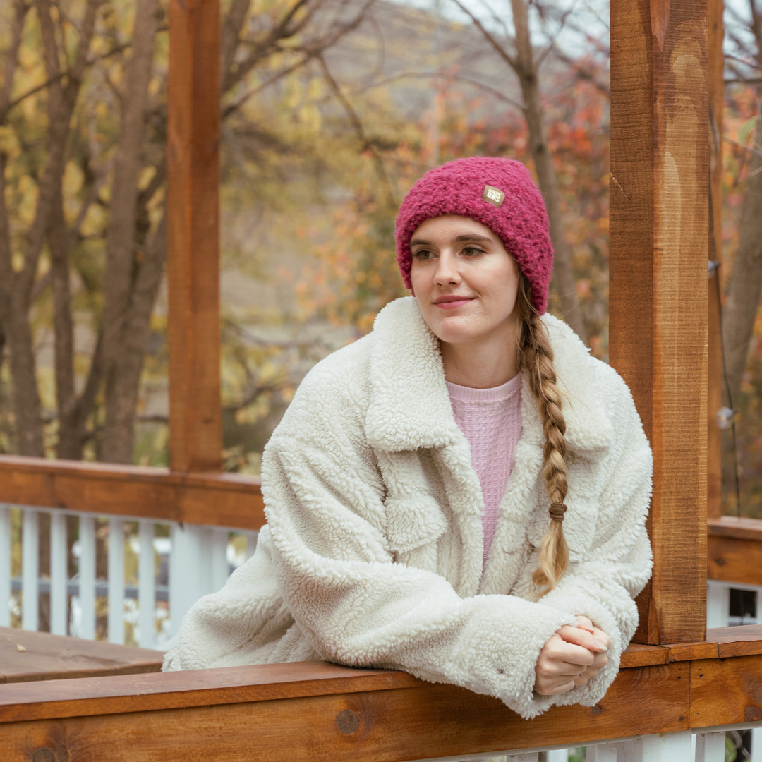 Women's Solid Boucle Hat – MUK LUKS