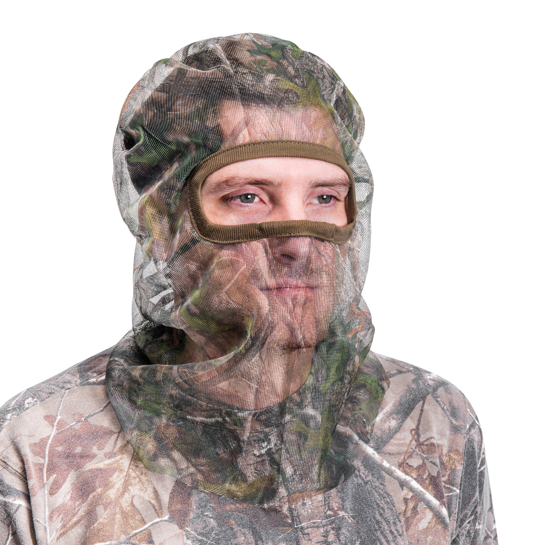 QuietWear Men's Full Cover Form Fit Mesh Facemask – MUK LUKS QuietWear Men's Full Cover Form Fit Mesh Facemask – MUK LUKS