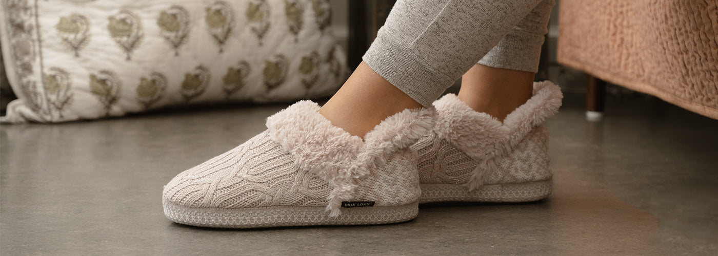 MUK LUKS Slippers, Boots, Cabin Socks, Sandals , Hats, Gloves & More