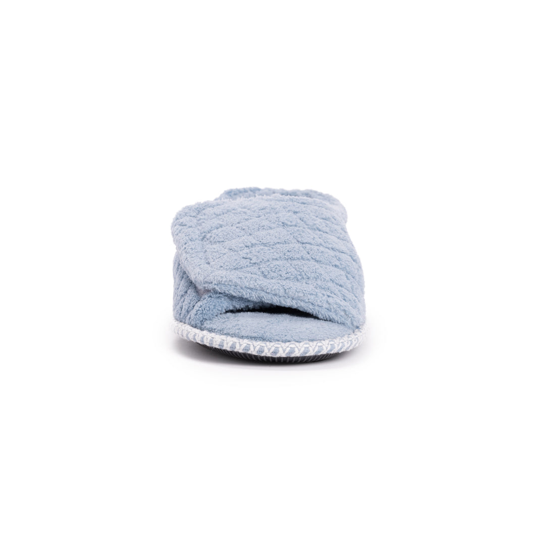 MUK LUKS Women's Ayla Slip-On Slipper - Light Blue, Faux Fur Lined, Indoor/Outdoor Sole, X-Large - View #12