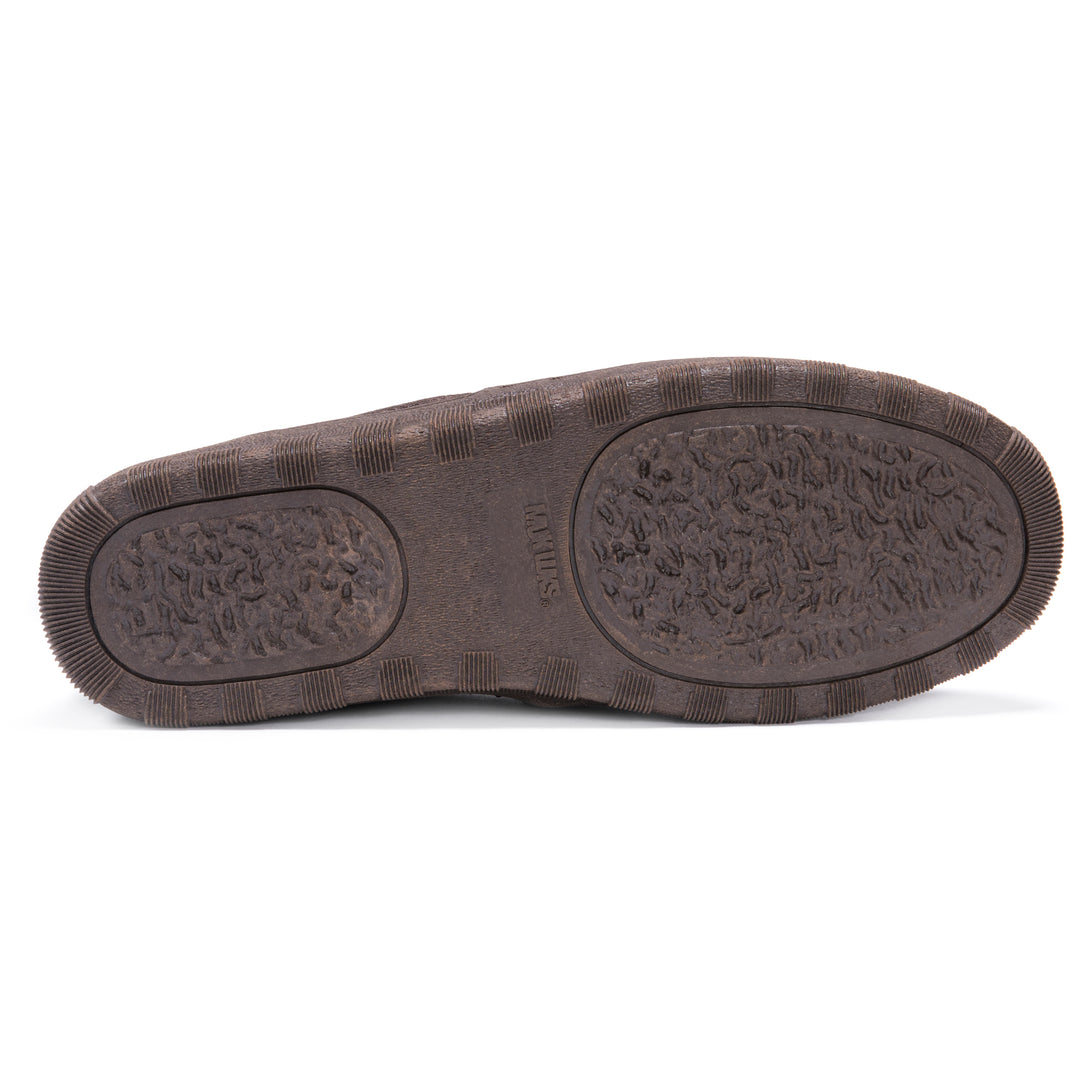 MUK LUKS Men's Berber Clog Slippers - Soft Sole Fleece-Lined Slippers With Printed Leather Upper - View #6