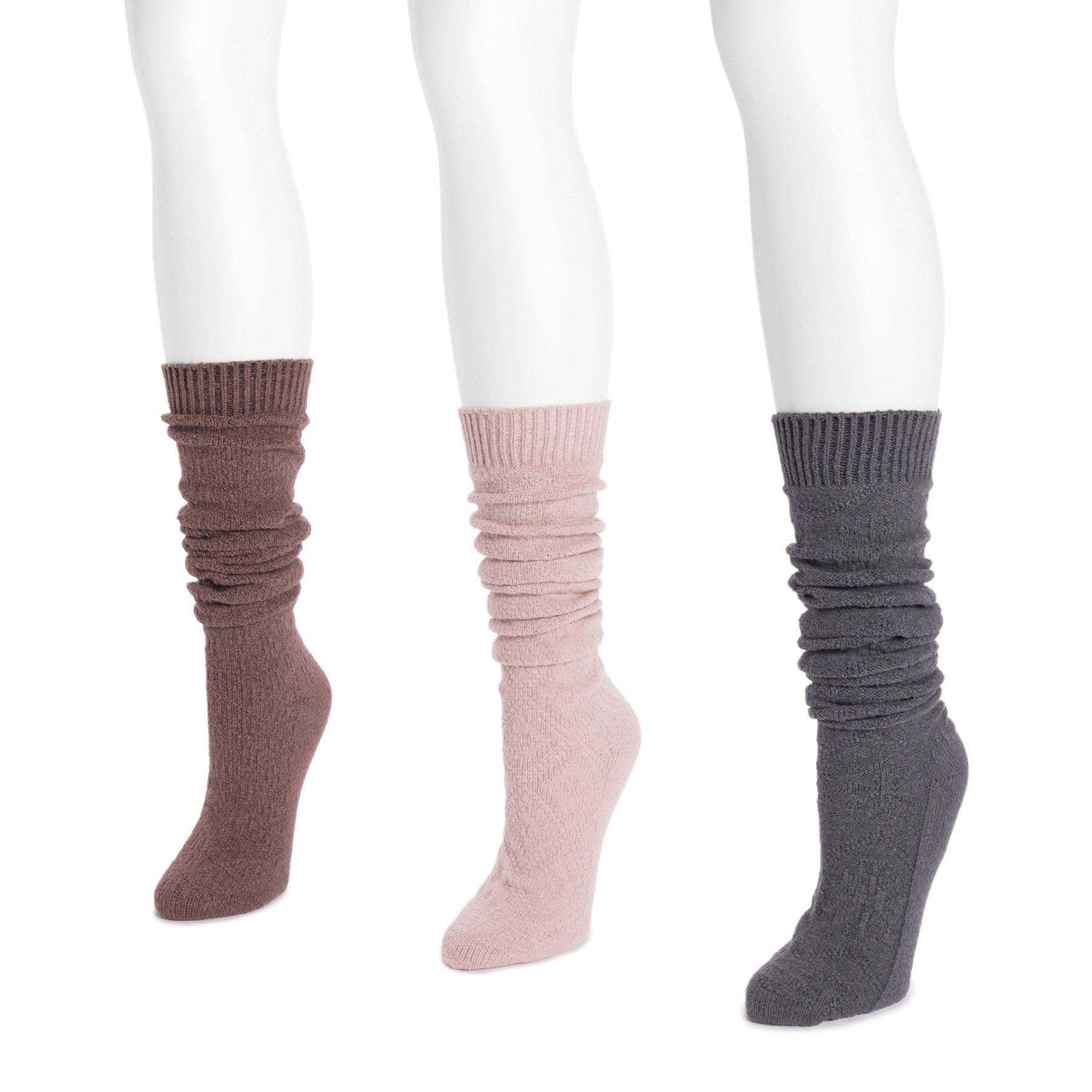 Muk Luks Women's Over The Knee Socks, 3 Pair