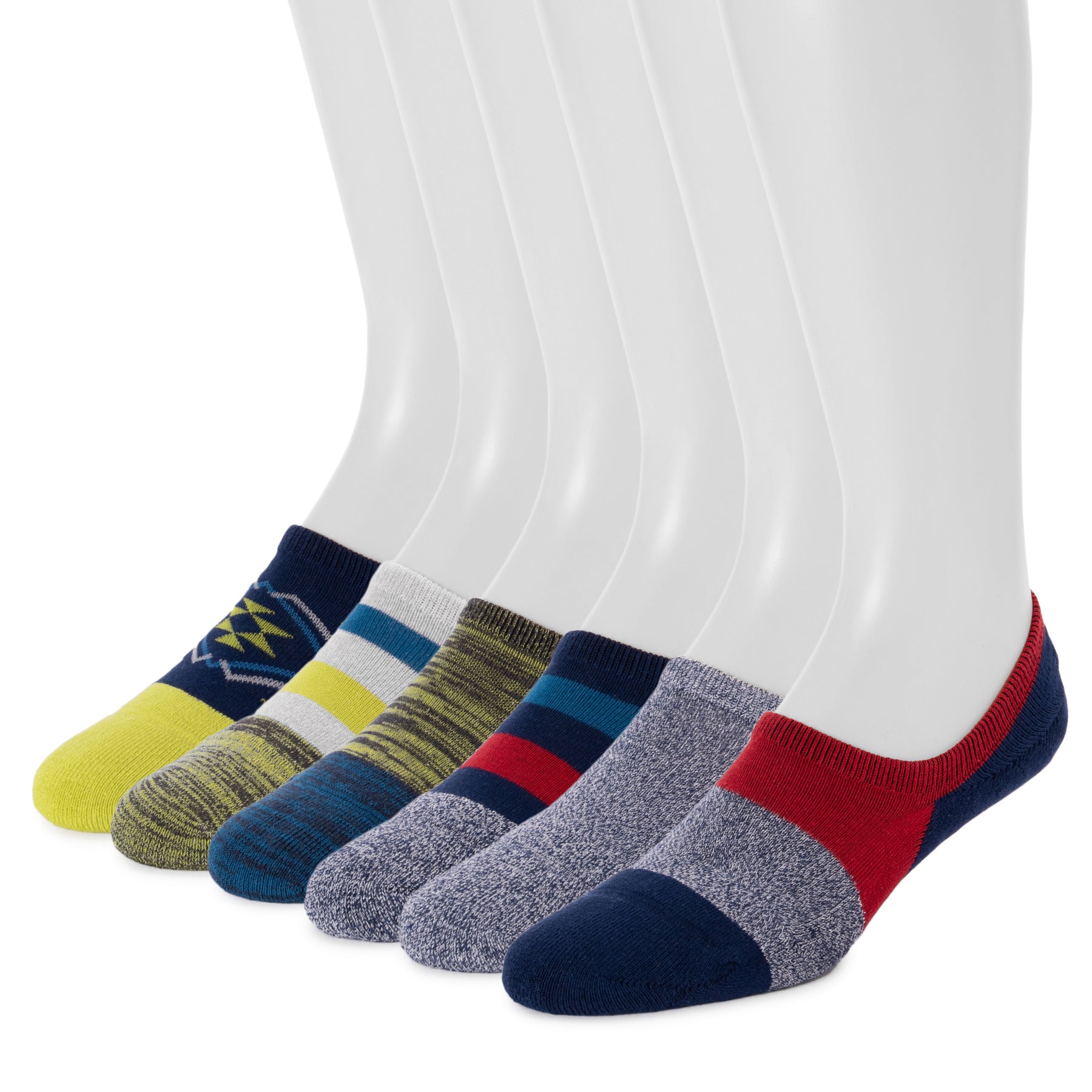 Men's 6 pack No Show Sport Socks MUK LUKS