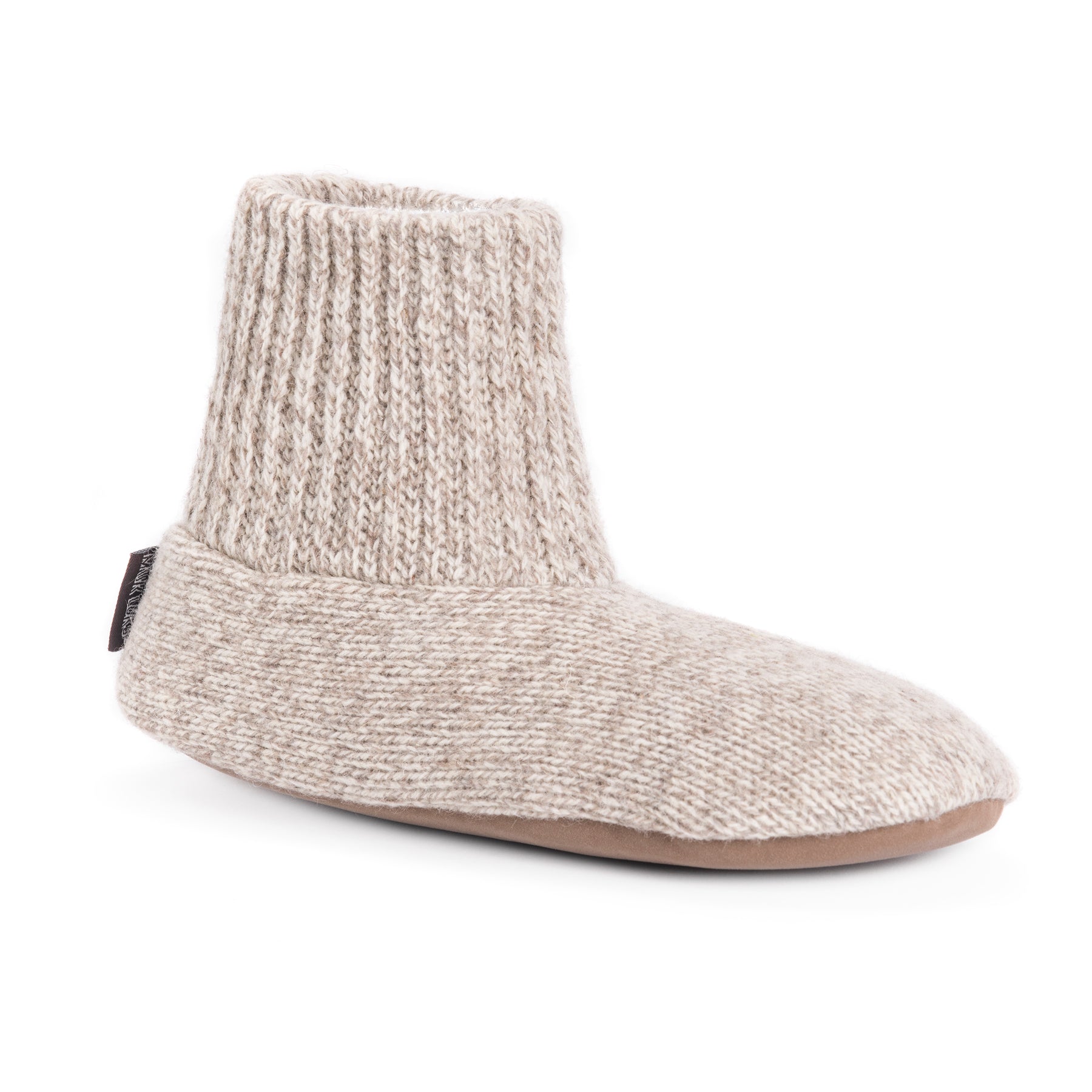 Muk luks men's nordic knit bootie slipper top socks