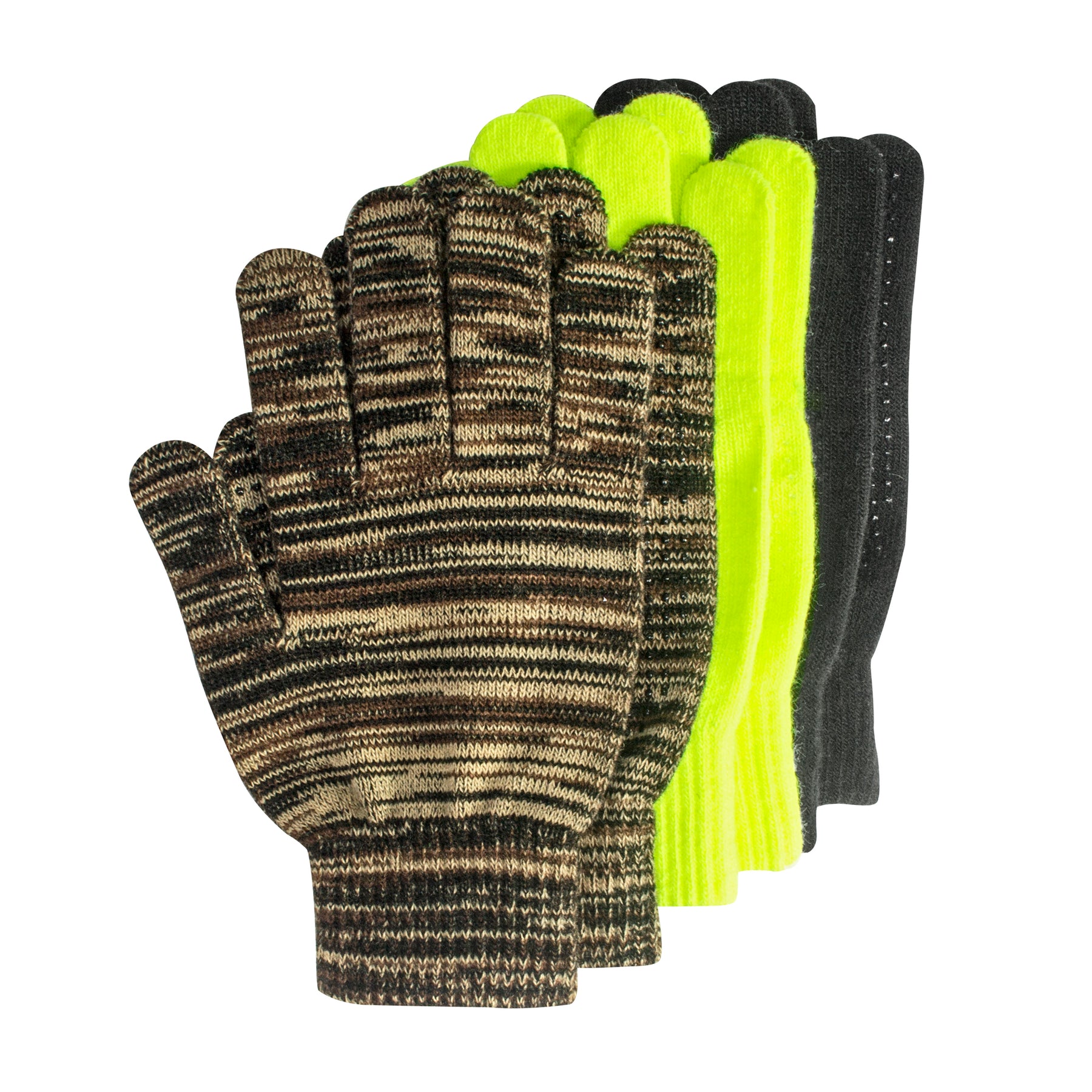 mukluks handschuhe QuietWear 3-Pair Pack Grip Dot Assorted Gloves