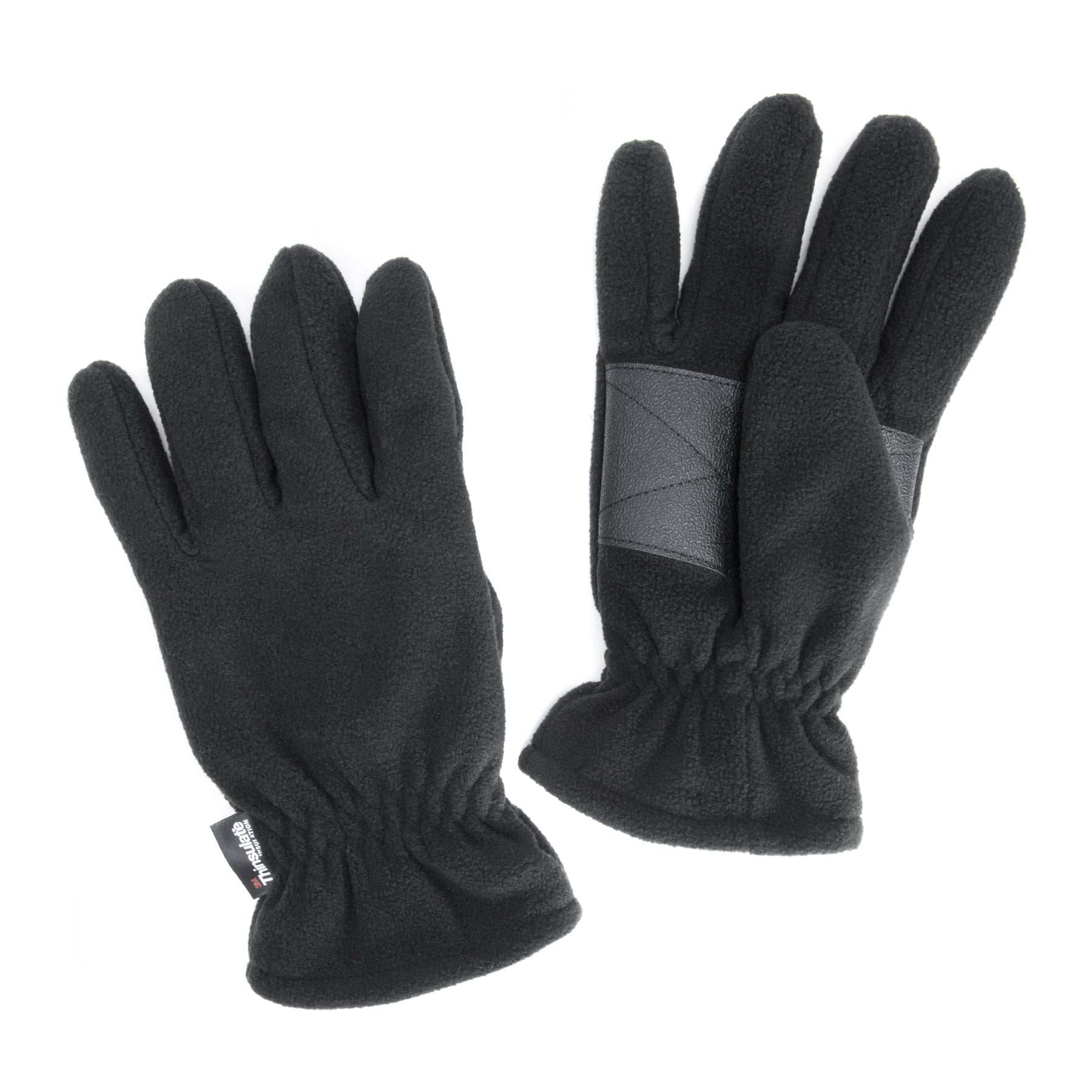 QuietWear Men's Waterproof Fleece Gloves, XL / Black