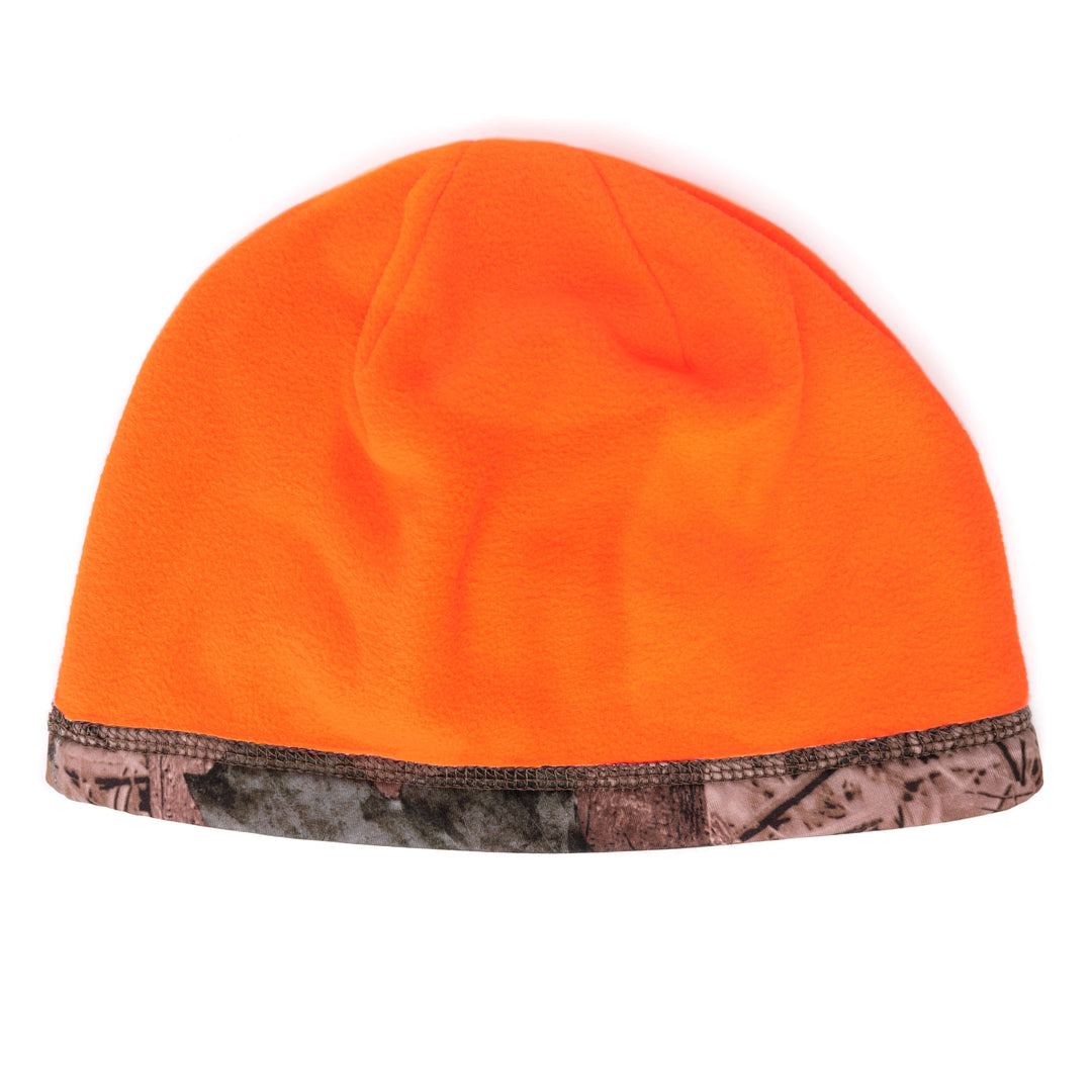 QuietWear Reversible Fleece Beanie - Camo and Blaze Orange – MUK LUKS